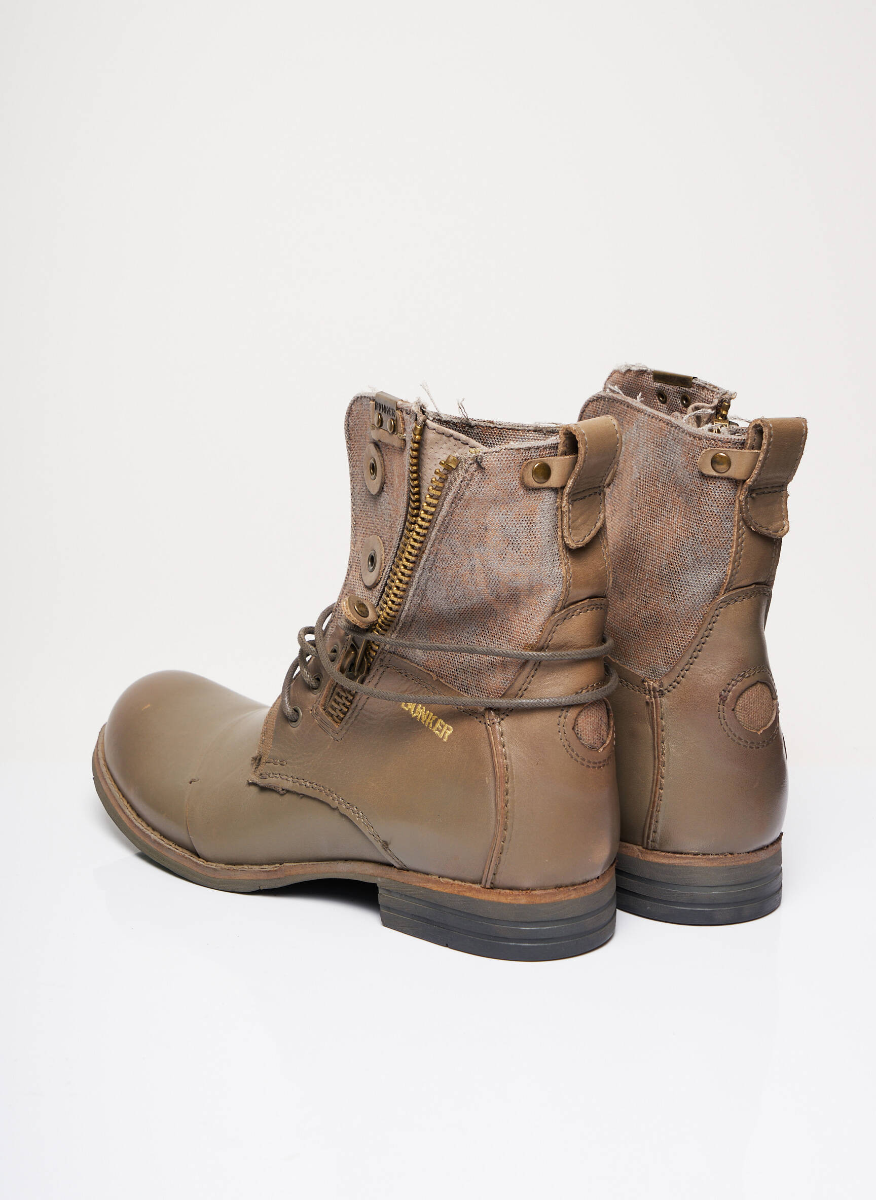 Bunker Bottines Femme couleur gris