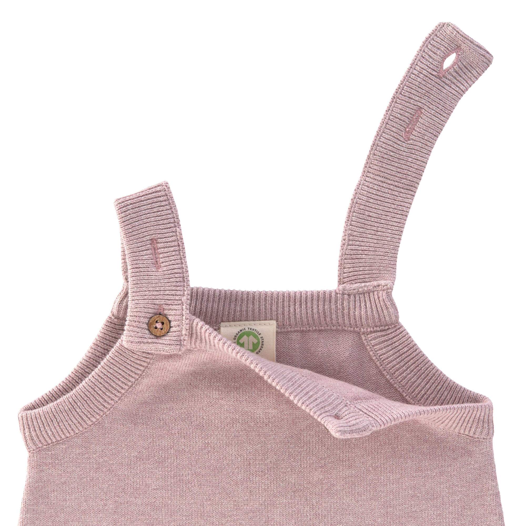 Baby Strampler - gestrickter Jumpsuit, Rosa