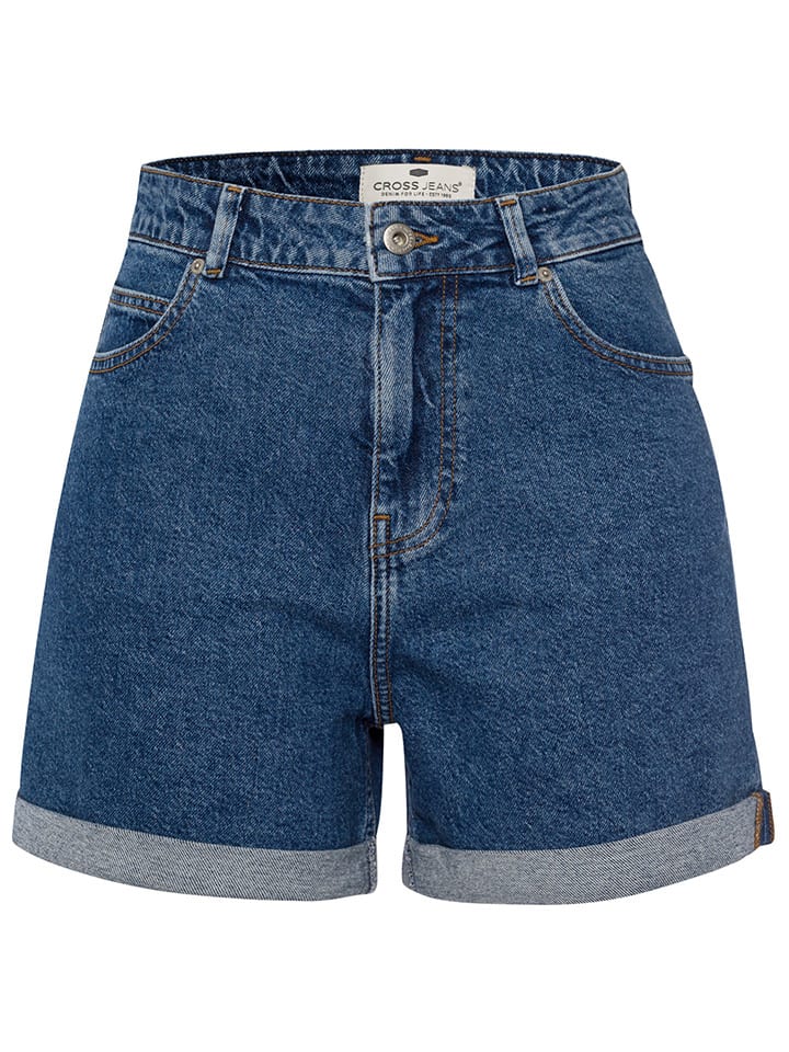 Cross Jeans Jeans-Shorts in Blau günstig kaufen