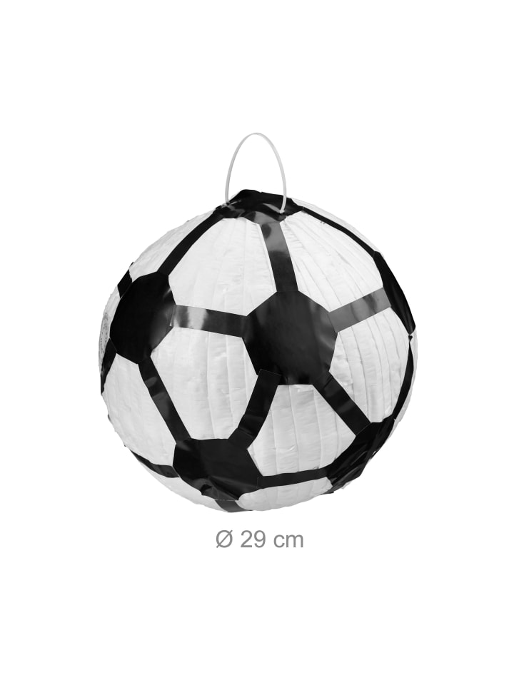 relaxdays Pinata Fußball in Weiß/Schwarz günstig kaufen onesize