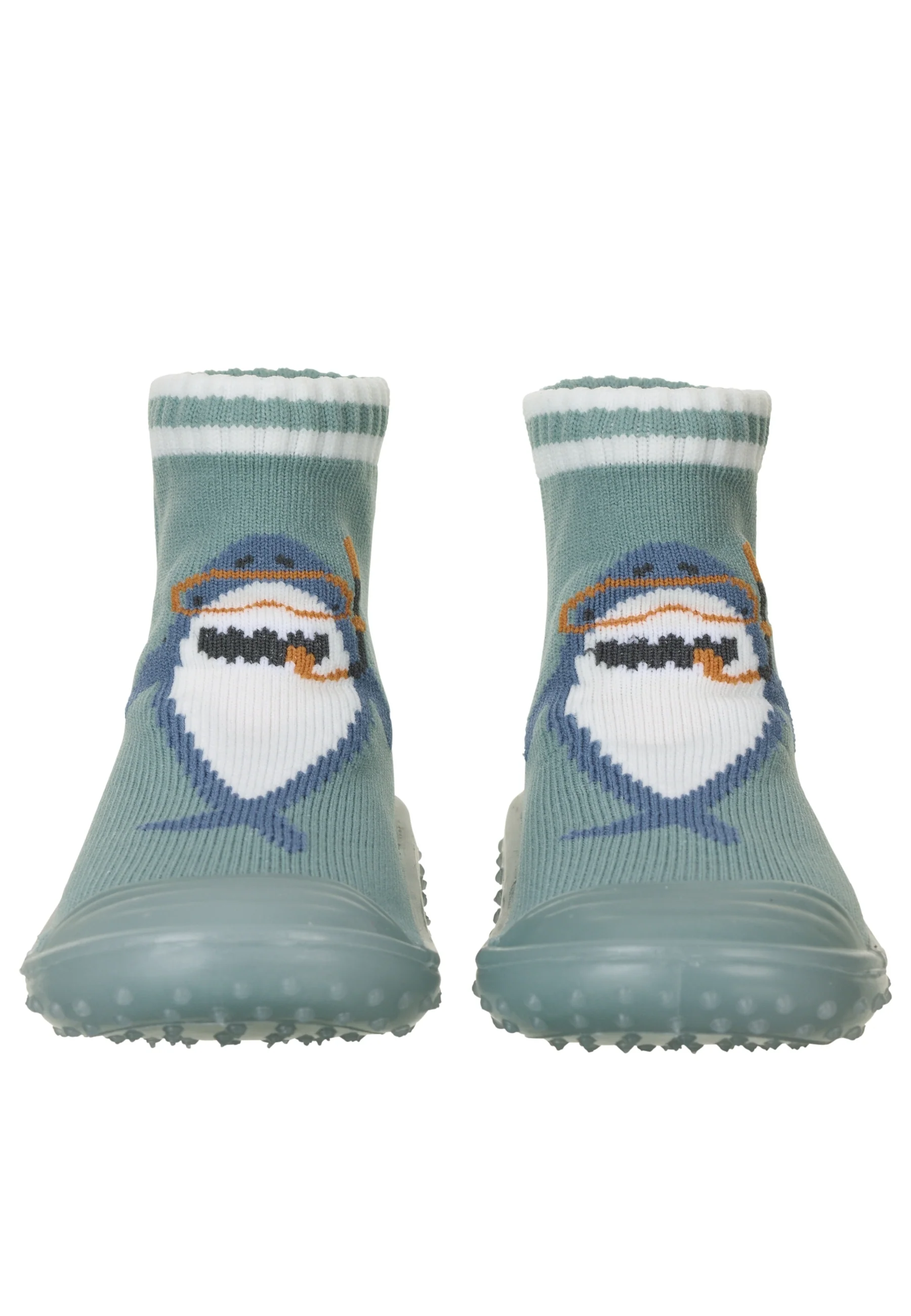 Adventure-Socks mit Motiv Hai in Dunkelgrün