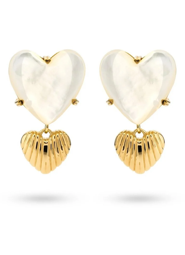 24Kae Gold-plated Ear Studs 42490Y
