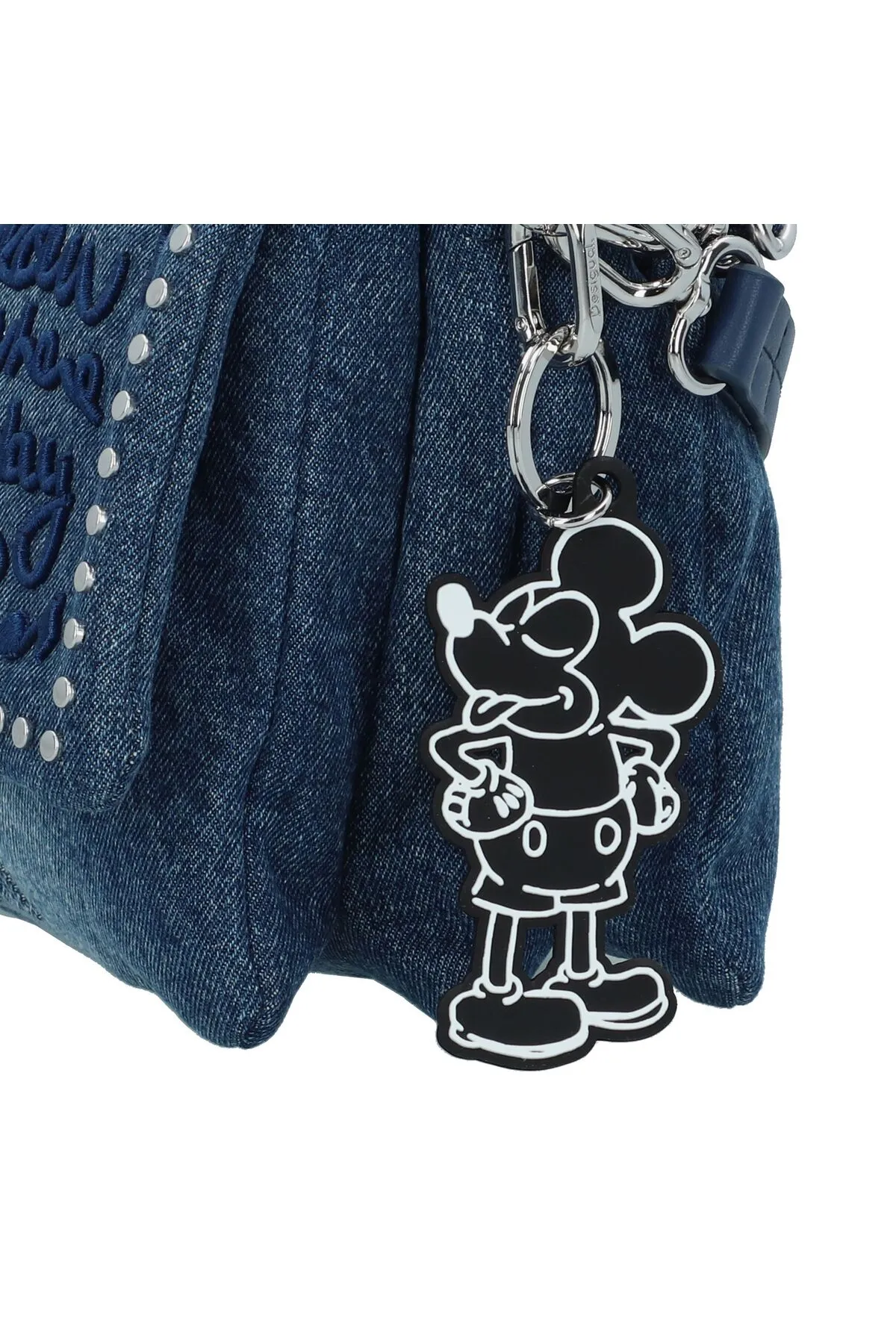 Desigual  Mickey Rock Denim Schultertasche 25 cm