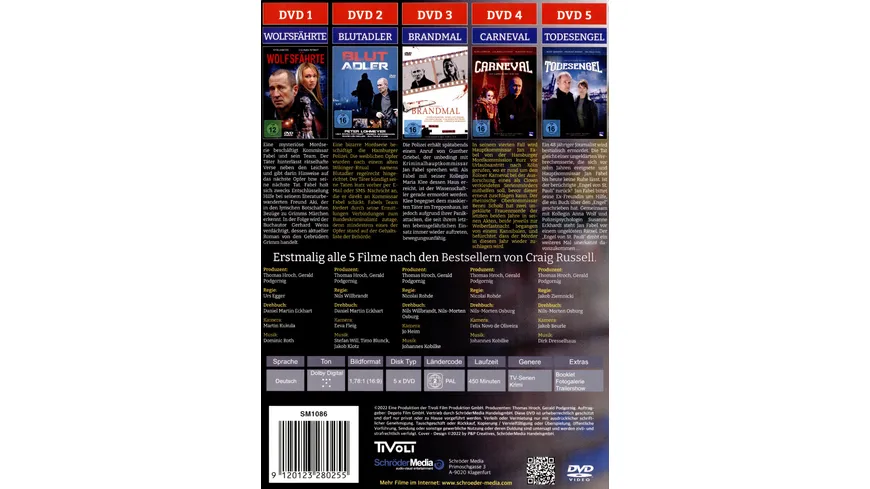 Jan Fabel – Die komplette Thriller-Reihe  [5 DVDs]
