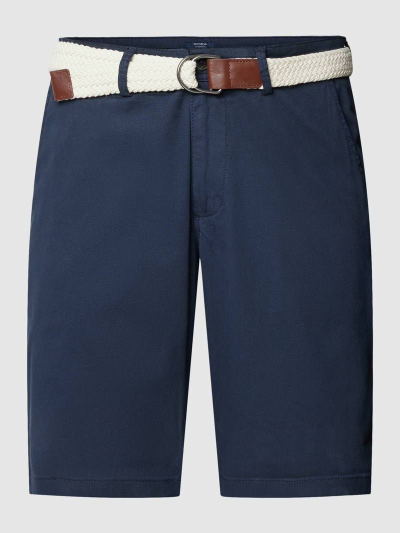 Bermudas mit französischen Eingrifftaschen in marineblau