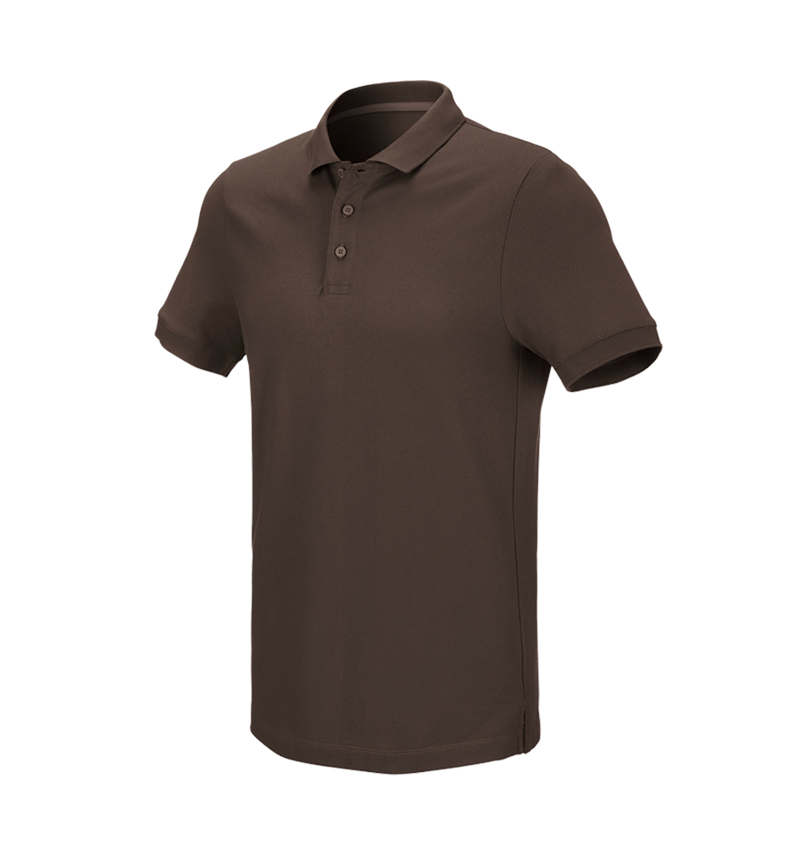e.s. Piqué-Polo cotton stretch