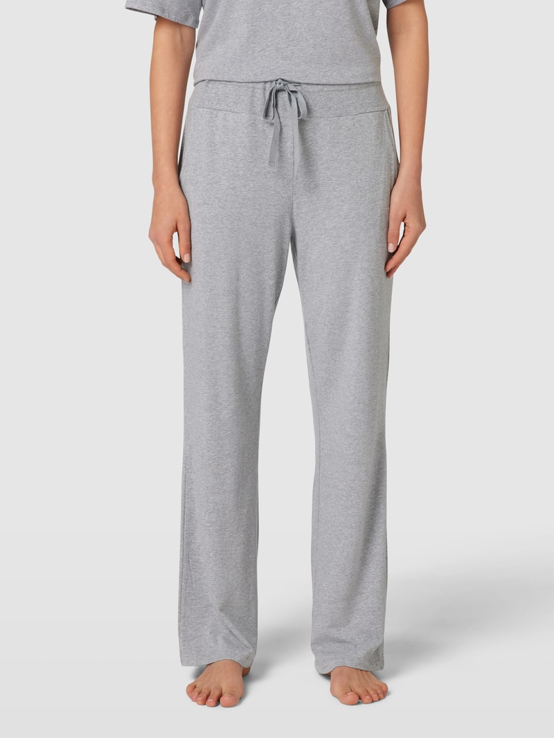 Loungehose mit elastischem Bund in mittelgrau