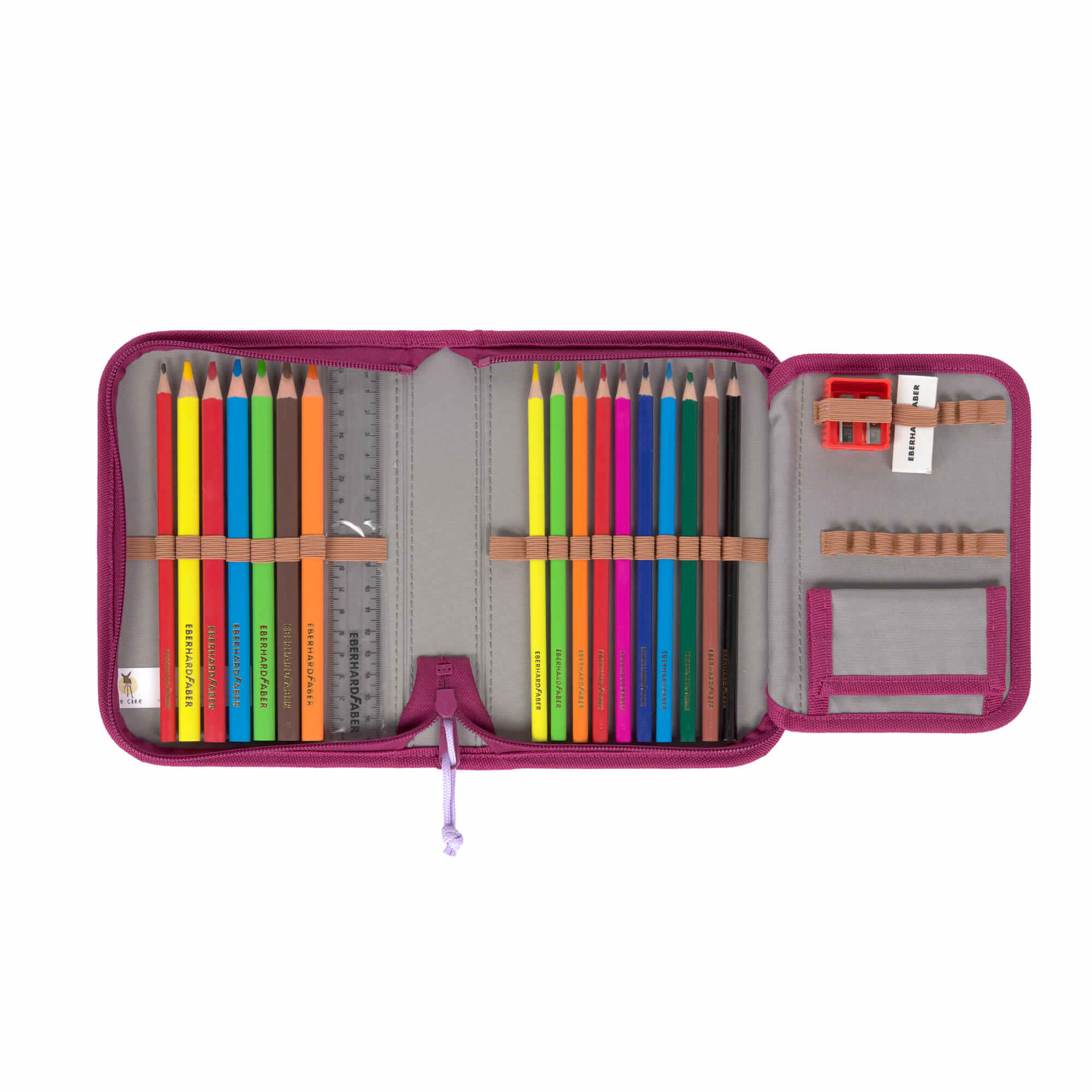Schulranzen Set 7-teilig, Flexy Unique Speckles Berry