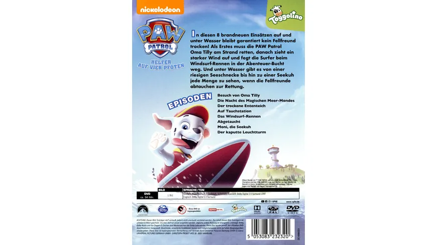Paw Patrol: Einsatz im Wasser
