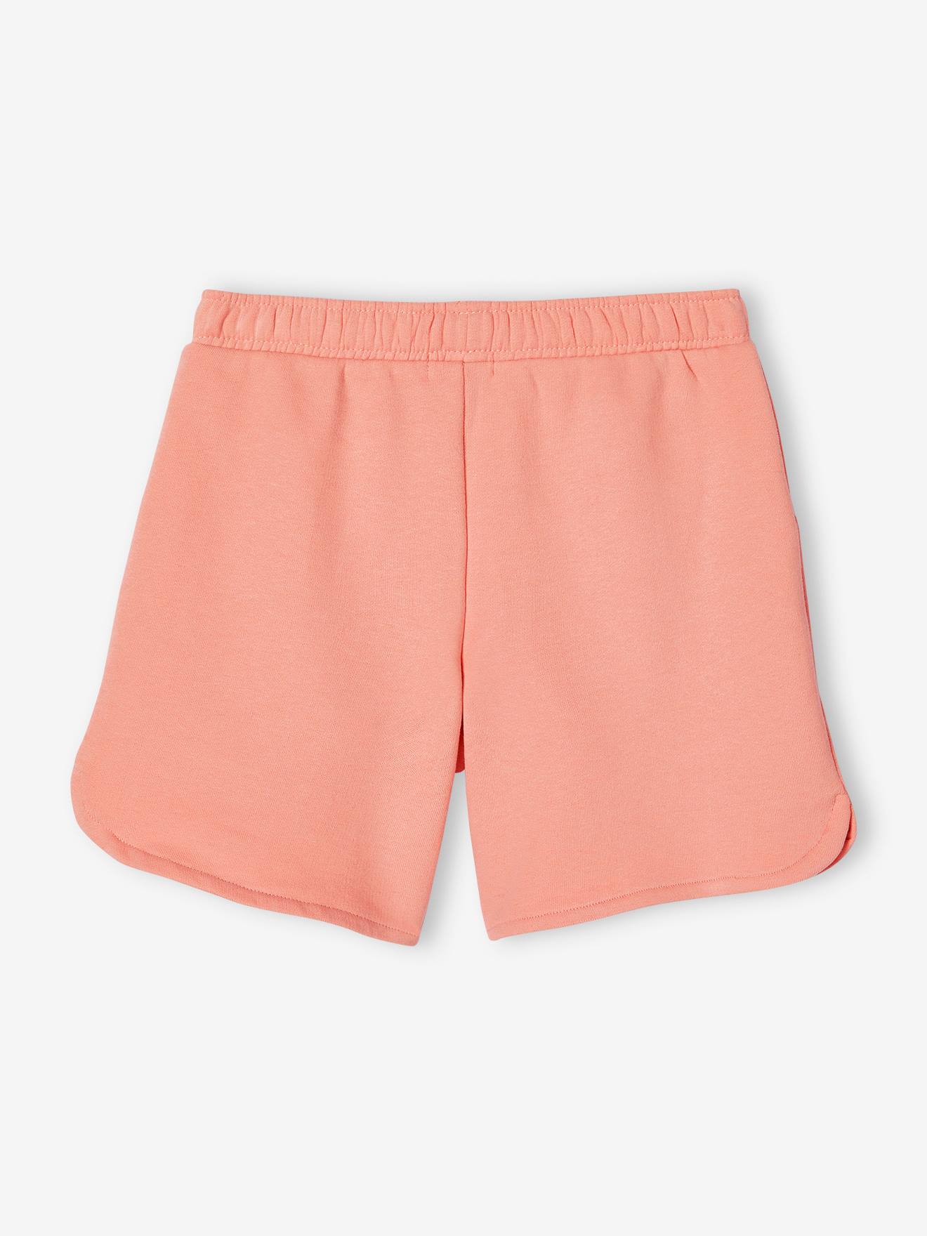 Short de sport en molleton fille pêche