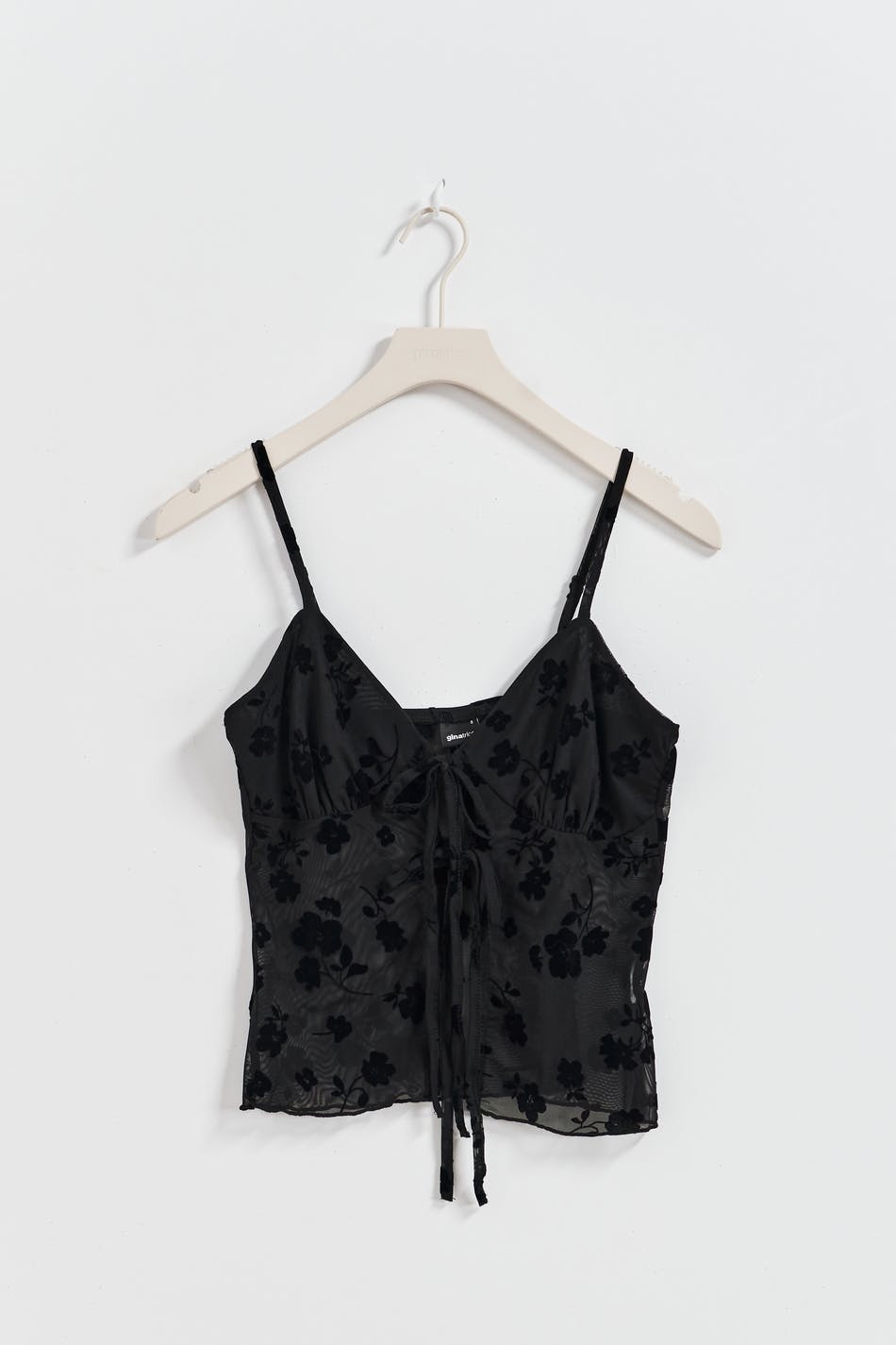 Burnout tie front singlet