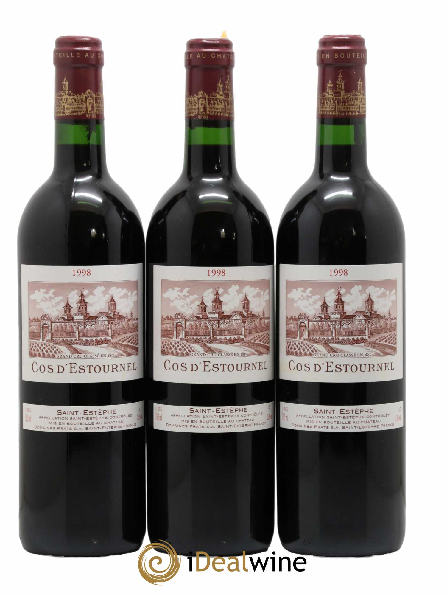 Cos d'Estournel 2ème Grand Cru Classé  1998 - Lot de 6 Bouteilles