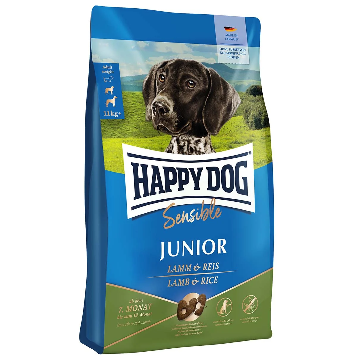Happy Dog Supreme Sensible Junior Lamm & Reis kaufen bei ZooRoyal