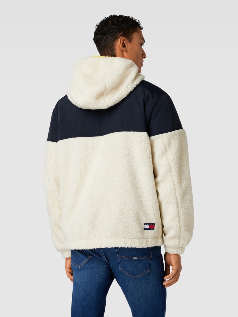Sherpa Jacket in Two-Tone-Machart Modell 'CHICAGO' in weiß