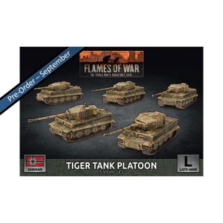 Tiger Heavy Tank Platoon (x5 Plastic)