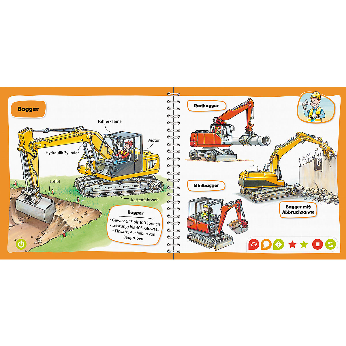 tiptoi® Pocket Wissen: Baustellen-Fahrzeuge