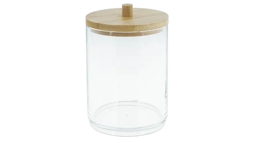 Wattestäbchen Organizer mit Bambus