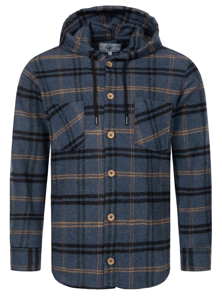 Rock Creek Hemd in Blau günstig kaufen