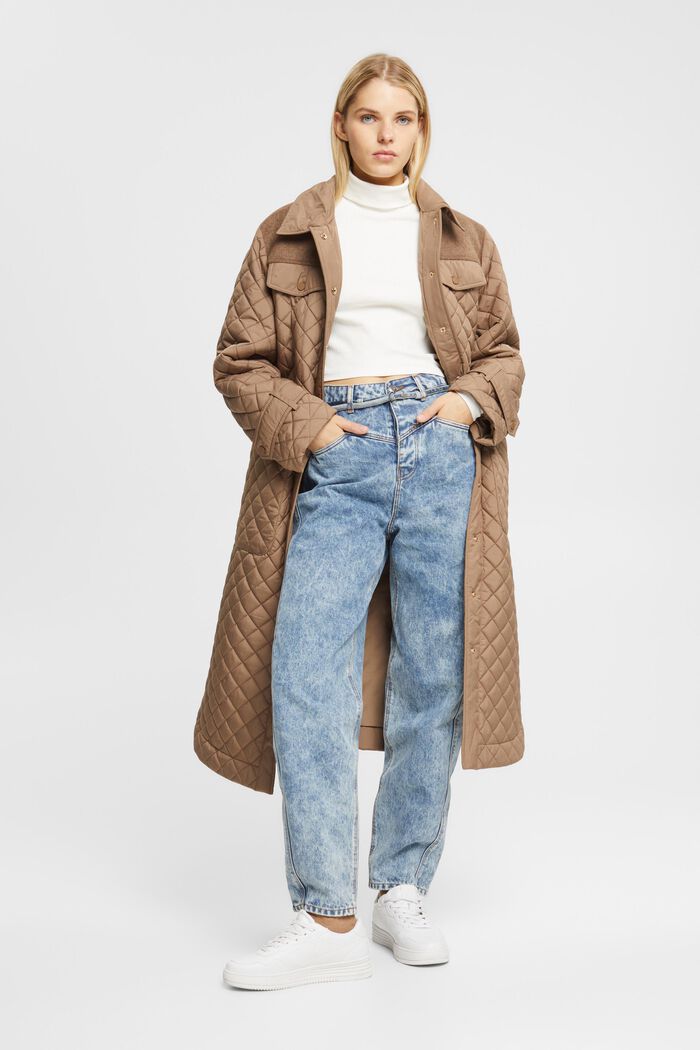 Banana-Fit-Jeans mit hohem Bund und Stonewashed-Effekt