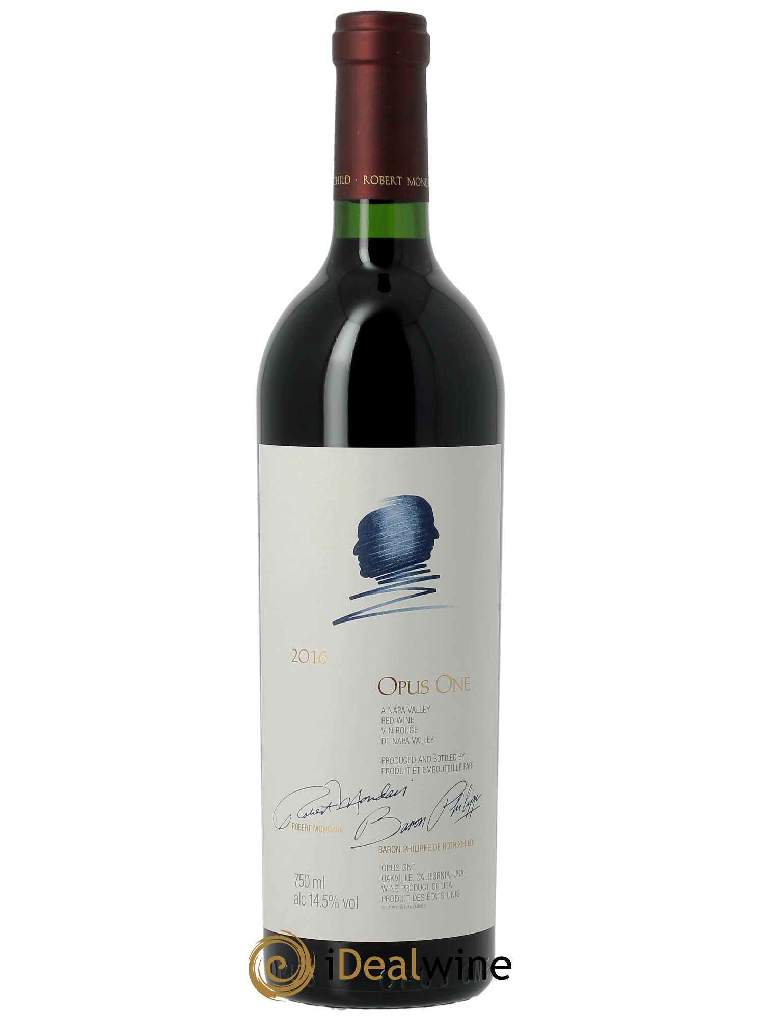 Napa Valley Opus One Robert Mondavi  2016 - Lot de 1 Bouteille