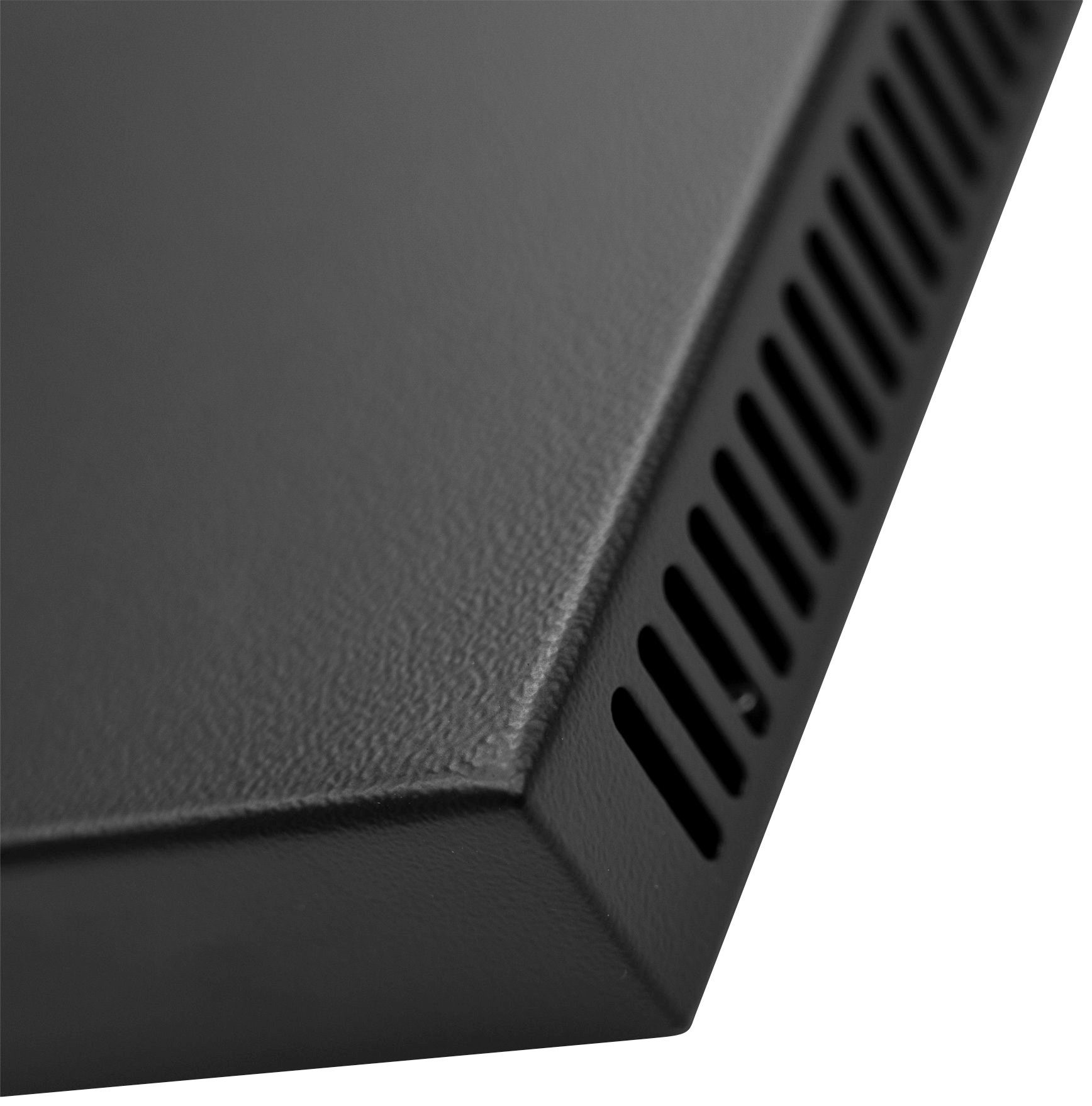 Vasner Infrarotheizung Konvi schwarz, Hybridheizung mit Konvektion & Thermostat, 600 Watt