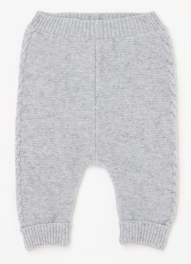 Pantaloni pentru copii Benetton, confecționați din tricot fin și amestec de lână mulat.