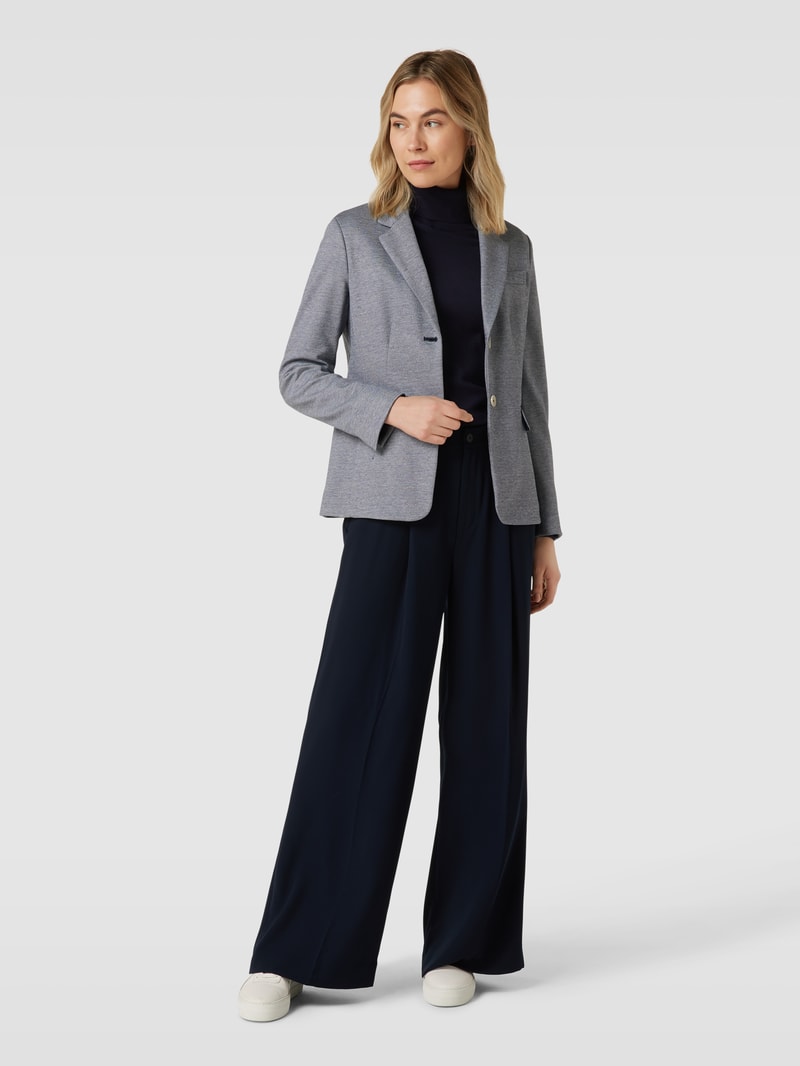 Blazer in melierter Optik in marineblau