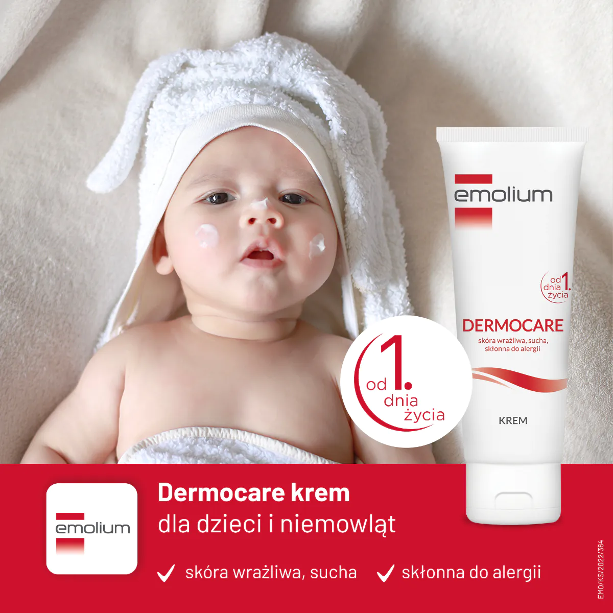 Emolium kremas sausai odai