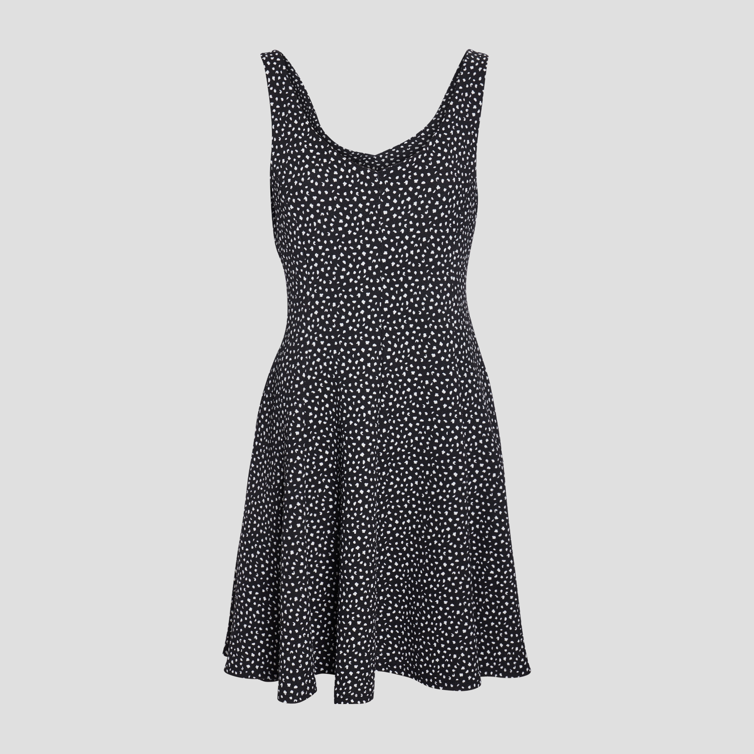 Robe patineuse à bretelles noir femme | La Halle
