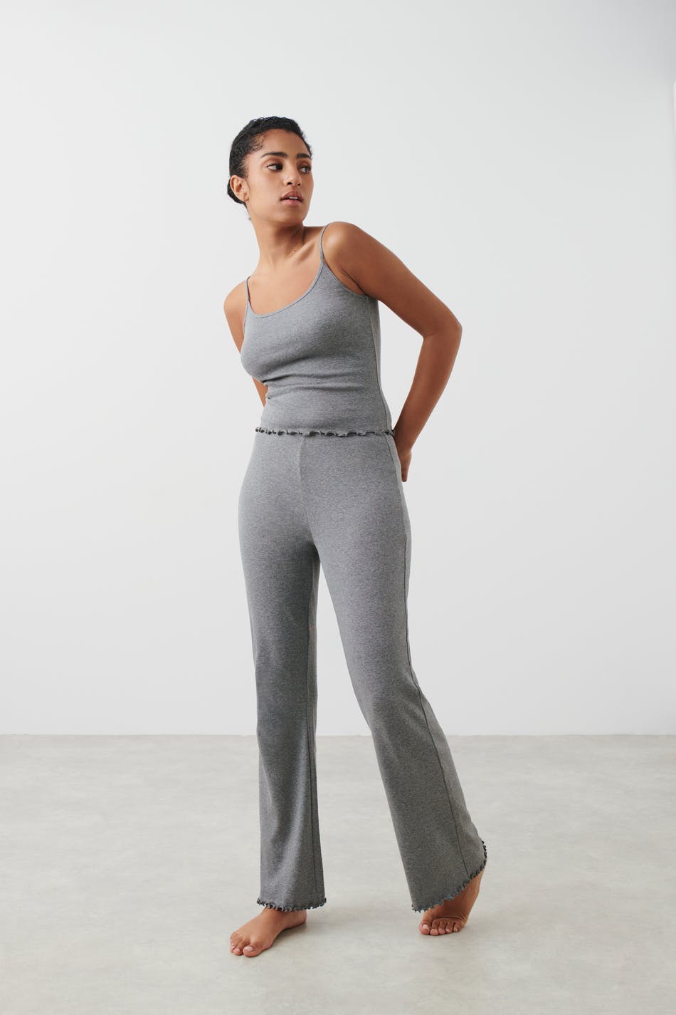 Homewear flared trousers