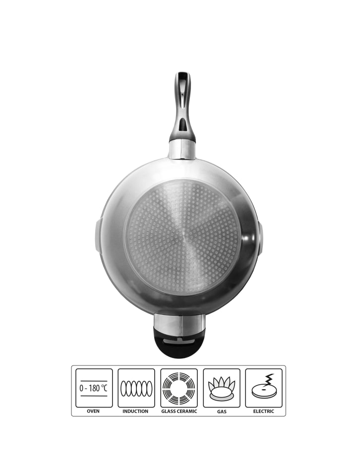 Stoneline Wokpfanne 32 cm | mit Deckel in Anthrazit günstig kaufen Ø 32 cm