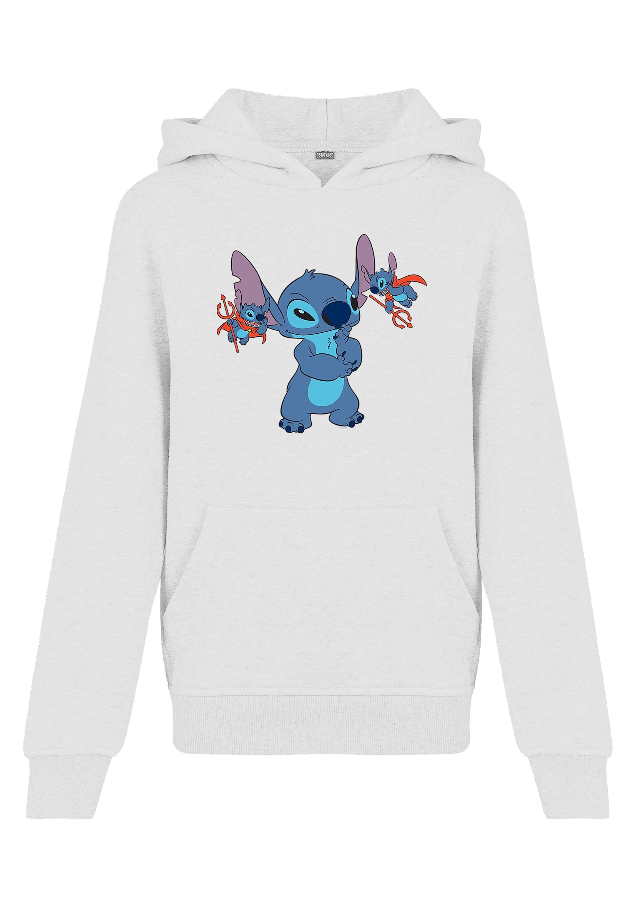 F4NT4STIC Kapuzenpullover  Lilo And Stitch Kleine Teufel Print