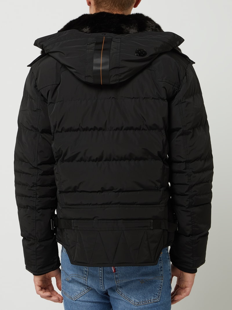 Starstream 382 Funktionsjacke mit abnehmbarer Kapuze in schwarz