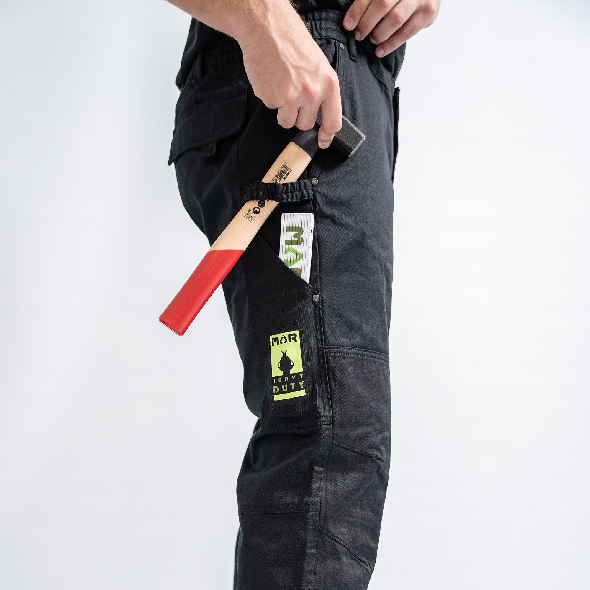 MAR Workwear Arbeitshose Basic, 6 Taschen, ergonomischer Schnitt, seitlich dehnbarer Bund, breite Gürtelschlaufe