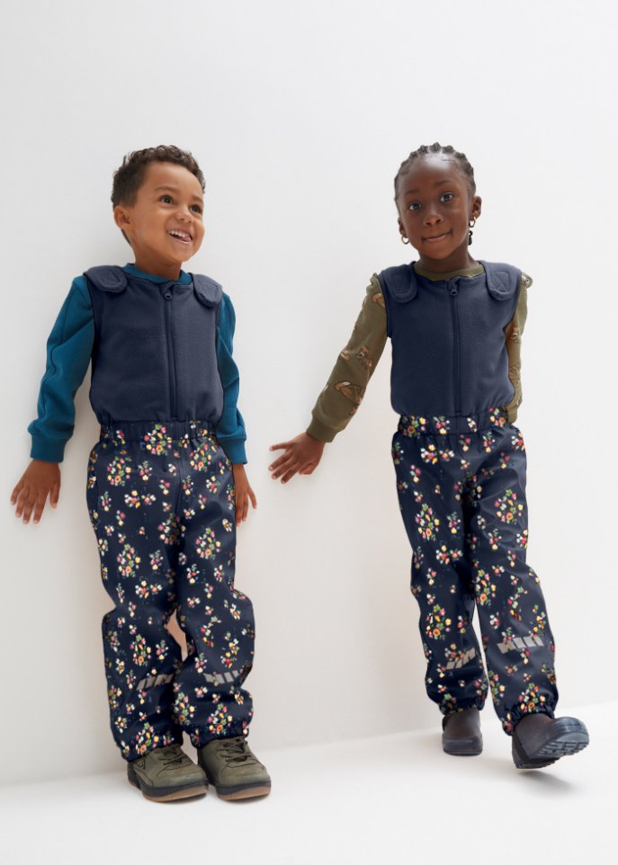 Kinder Thermo Regenhose mit Blumenprint