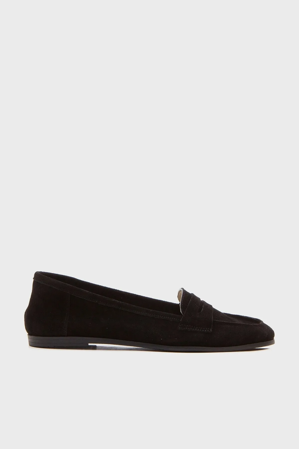 LuviShoes  Ballerinas für Damen aus schwarzem Wildleder Modell F02