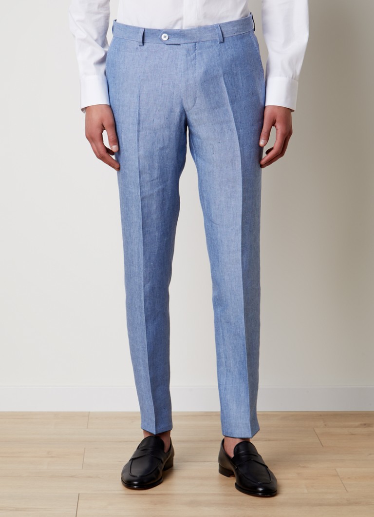 Pantaloni Oscar Jacobson Denz Slim Fit cu buzunare laterale