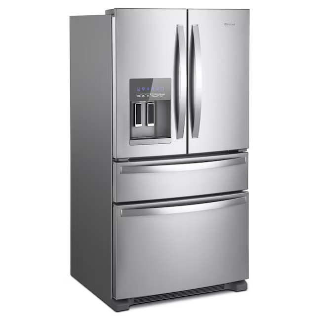 Whirlpool 24.5-cu ft 4-Door French Door Refrigerator with Ice Maker (Fingerprint Resistant Stainless Steel) ENERGY STAR