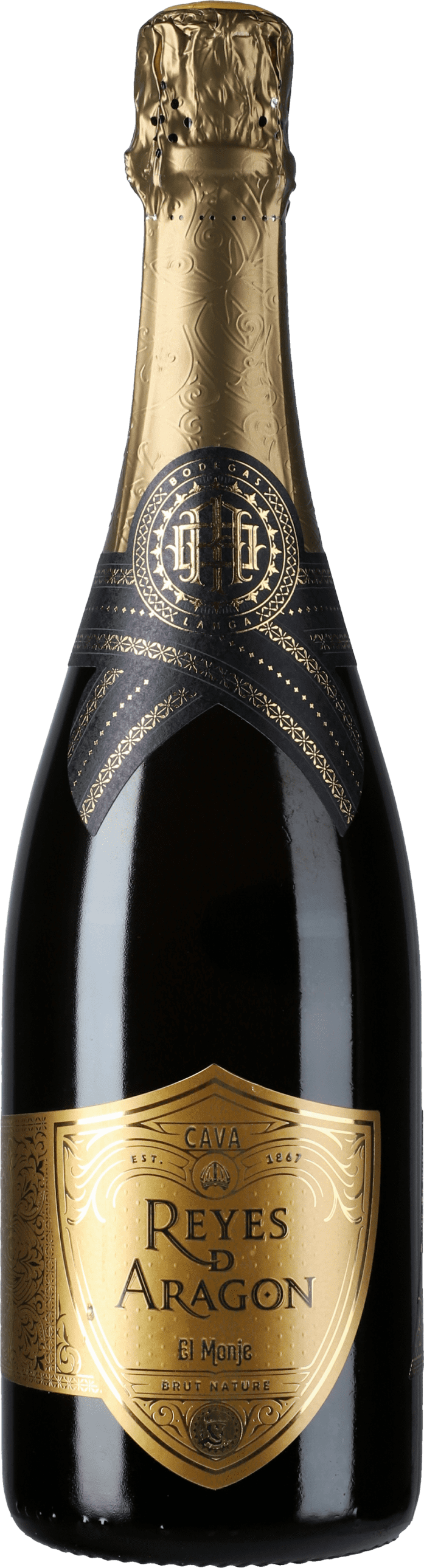 Bodegas Langa: Cava Reyes de Aragon Brut Nature El Monje