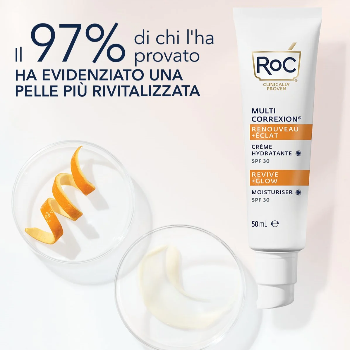 Multi Correxion Revive + Glow FPS 30 - Creme de dia hidratante com tratamento protetor