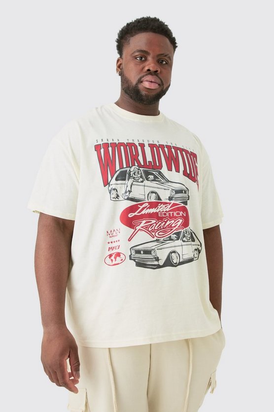 Plus Oversize T-Shirt mit Print