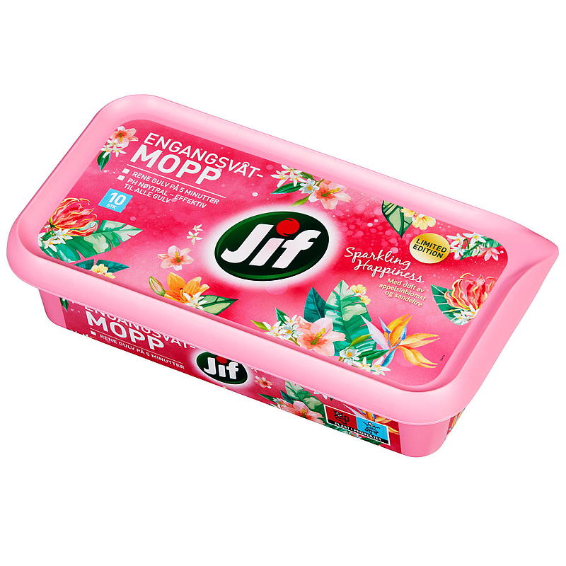 Jif Engangsmopp 10-pk Jif Sparkling Happiness