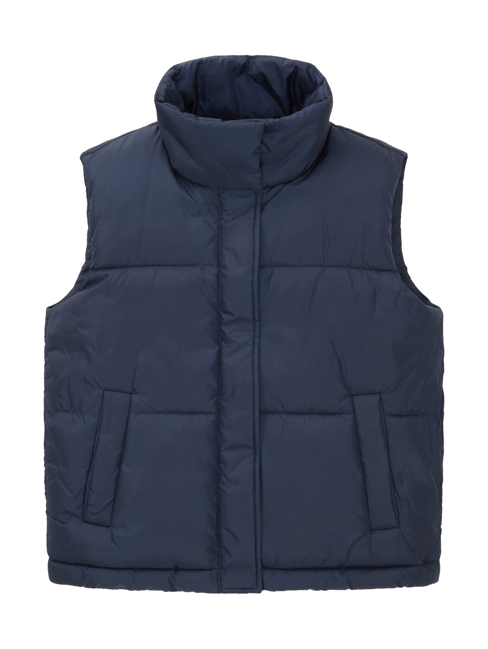 TOM TAILOR Kurzjacke Puffer-Weste mit Stehkragen