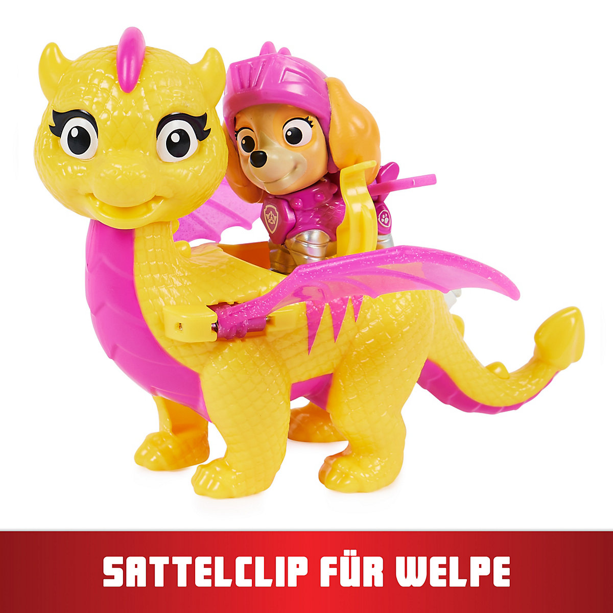 Paw Patrol, Rescue Knights Skye und Dragon Scorch Actionfiguren-Set, Spielzeug geeignet für Kinder ab 3 Jahren