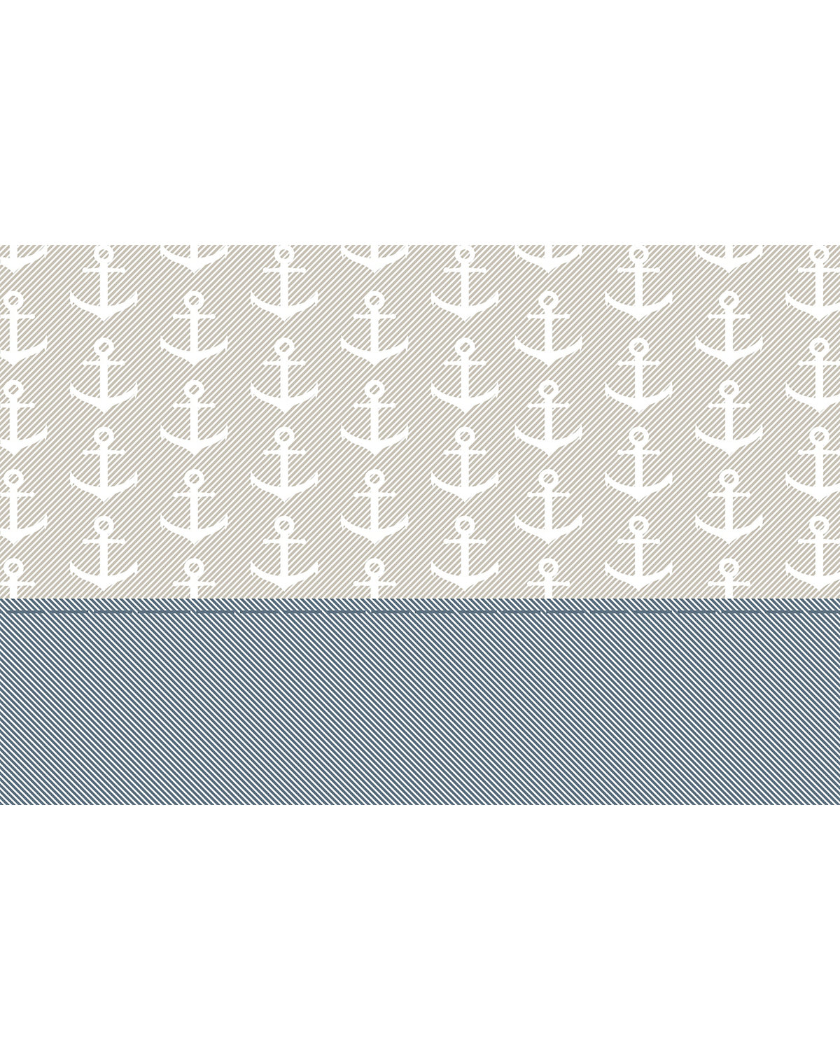 Kinder-Bettwäsche Jungen und Mädchen maritim Küstenbaby Anker, Renforcé, 100 x 135 cm + 40 x 60 cm