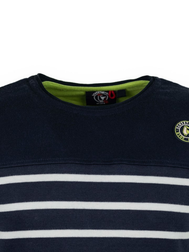 SCHIETWETTER Auri, Pullover in navy-weiß/lime günstig kaufen