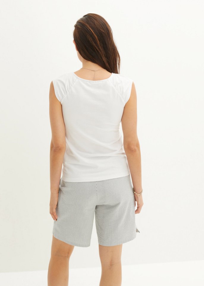 Shirttop mit V-Ausschnitt
