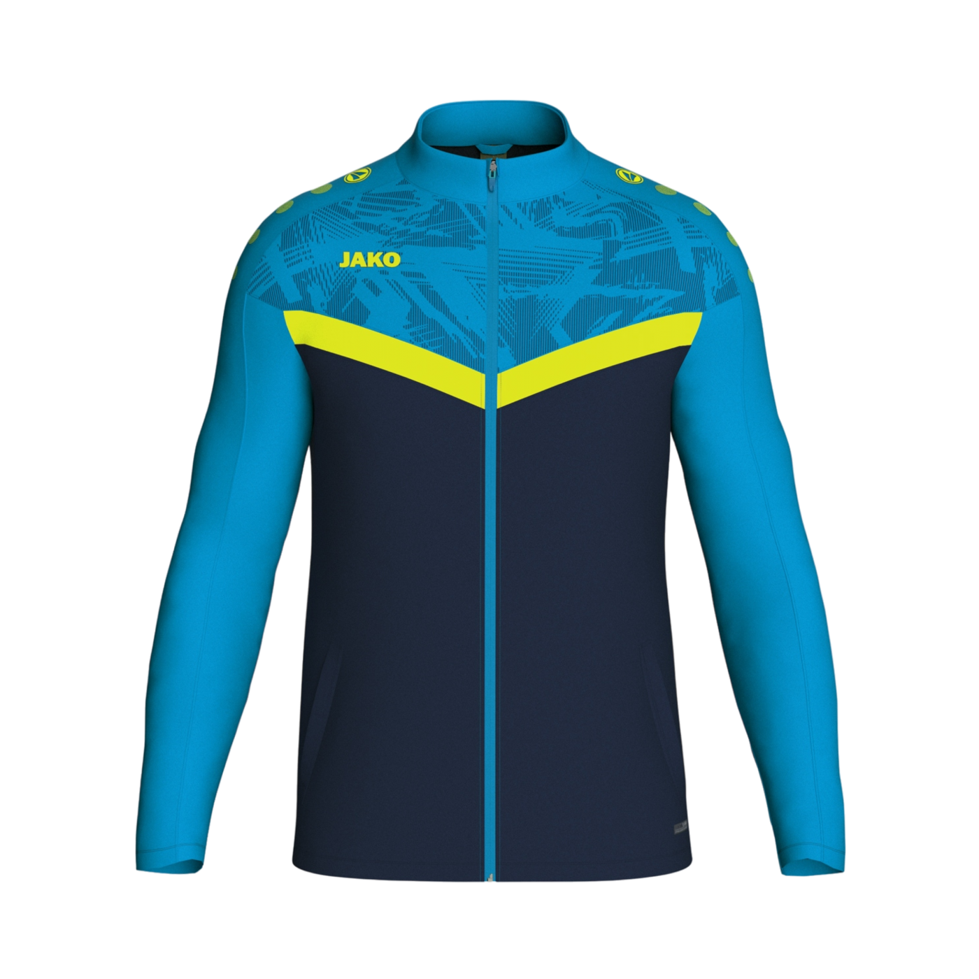 JAKO Iconic Polyesterjacke Blau Gelb F914