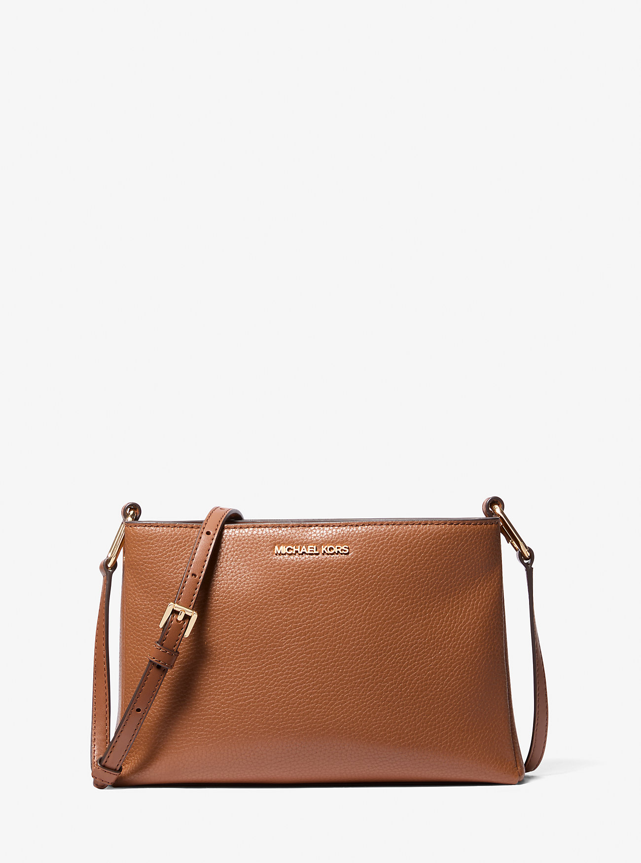 Trisha Medium Pebbled Leather Skulderveske – Bagasje