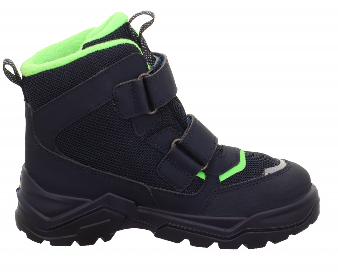 SNOW MAX - Blau/Hellgrün Boots mit Klettverschluss